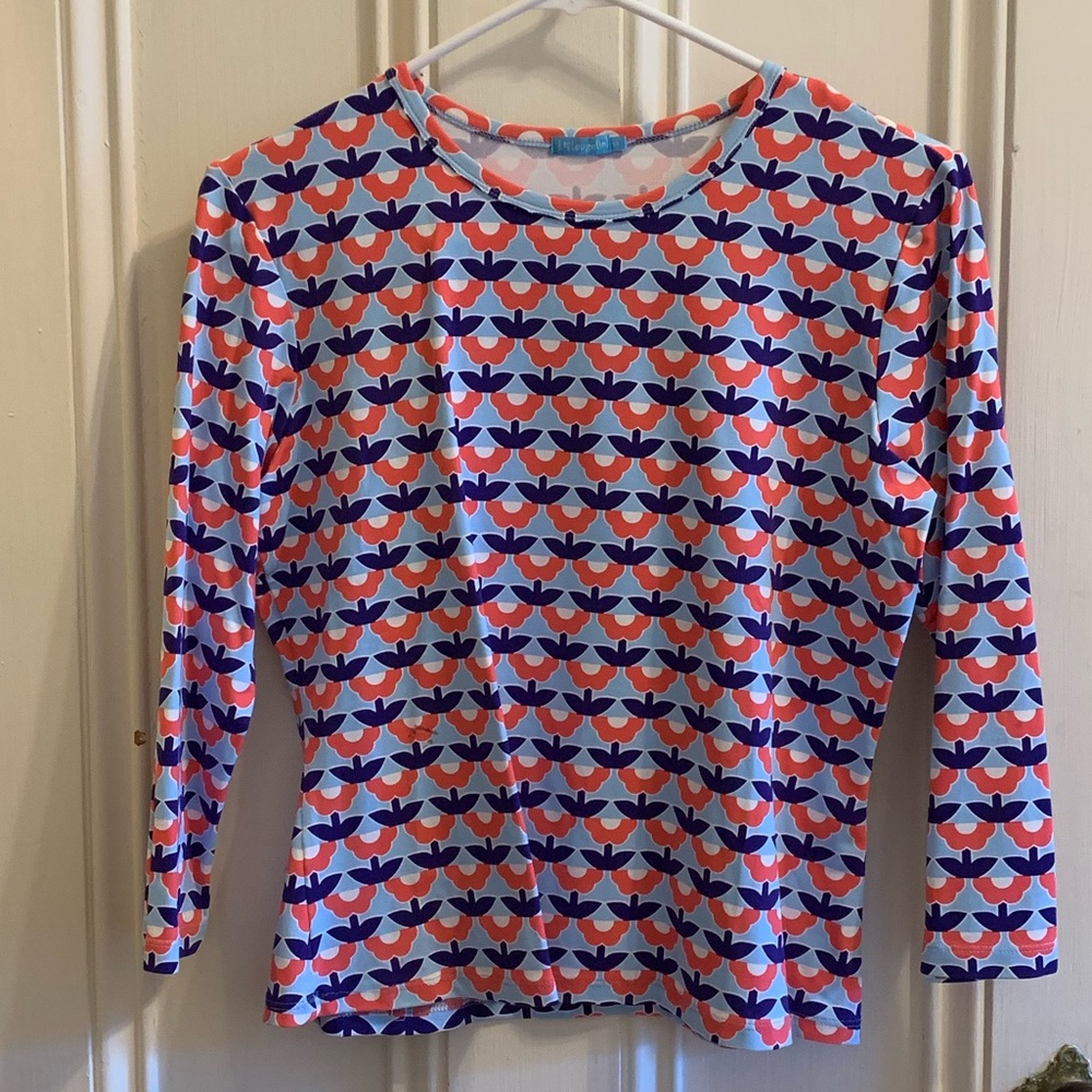 J. McLaughlin Flower Patterned Top